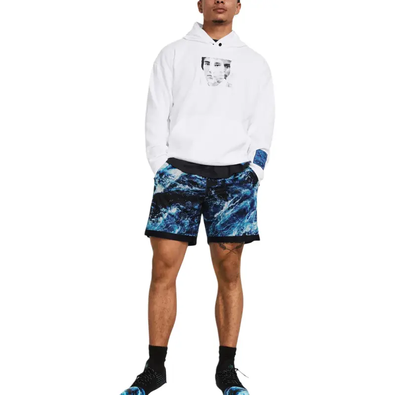 Under Armour x LIXIAOLONG LIANMINGKUAN UA Chinese New Year Sports Shorts Men's Blue-3