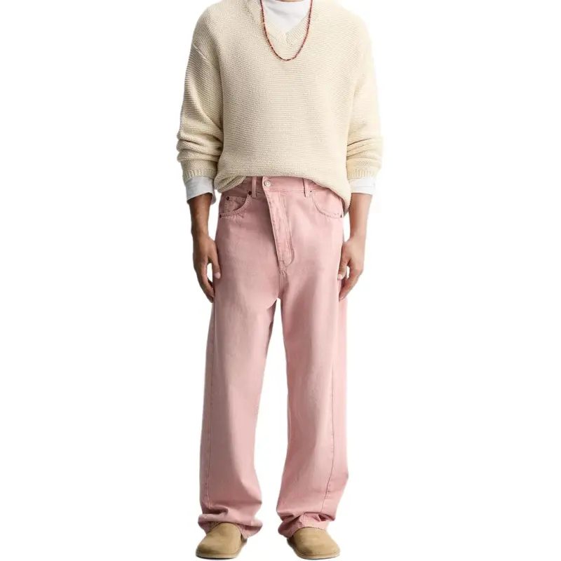 ZARA Jeans Men Pink-4