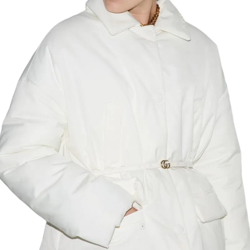 GUCCI Puffer Jacket Women's White-5