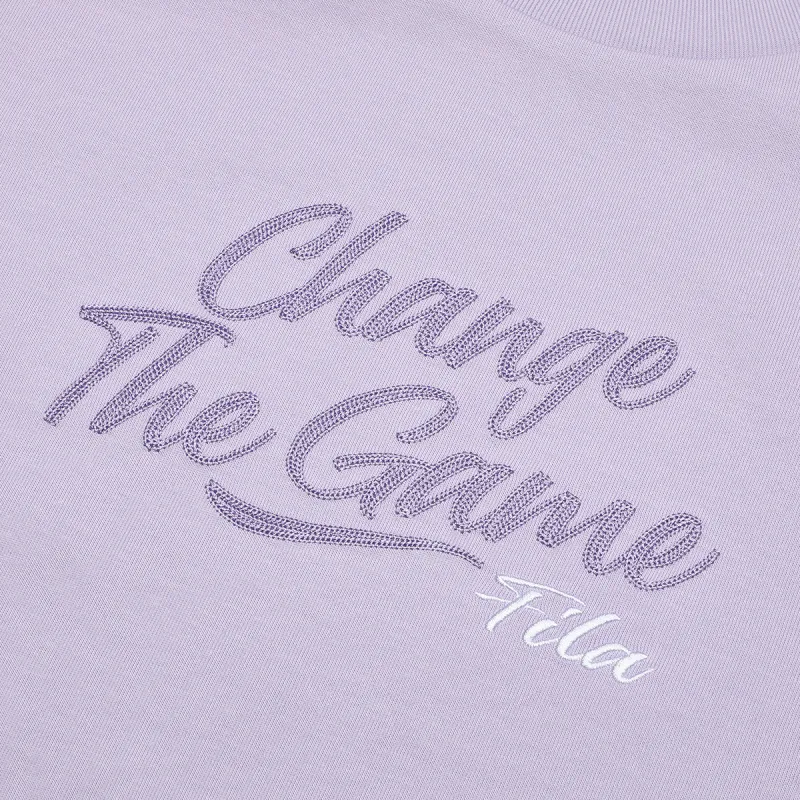 FILA FUSION Long Sleeved Dresses Women's Light Purple-3