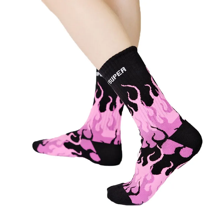 Vision Of Super Mid Calf Socks Unisex Pink-1