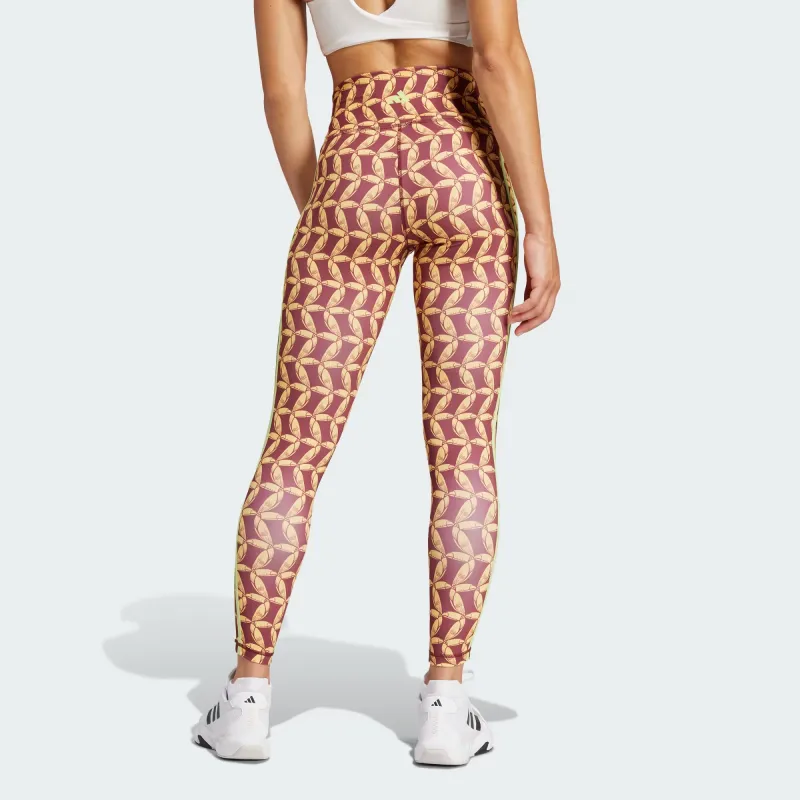 Adidas Women's Farm Rio 7/8 Leggings Semi Spark/Shadow Red-2