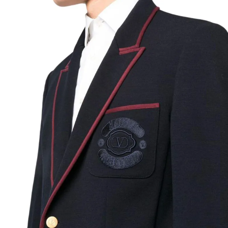 Valentino Single-Breasted Tailored Blazer-4