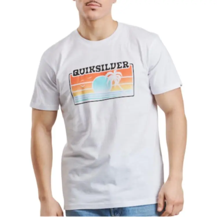 Quiksilver T Shirts Men White-1
