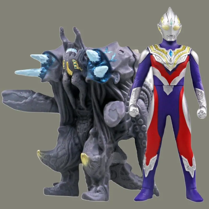 BANDAI Ultra Decisive Battle Collection Hero Toy Ultraman Trigger Hybrid Vs. Sfeera Megalager Action Figures-2