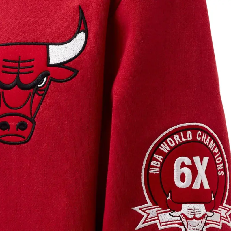 Mitchell Ness Sweatshirts Unisex Red-3