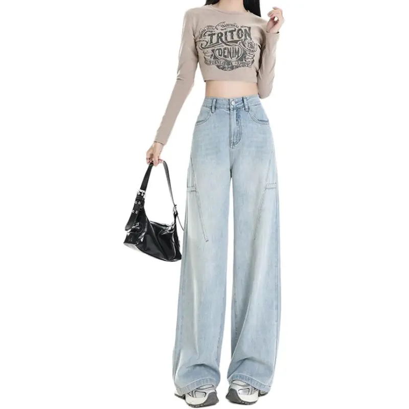 Concubine Zhu Jeans Women's Light Blue-1