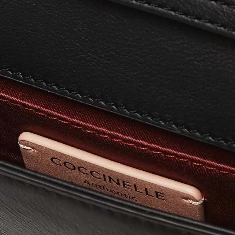 COCCINELLE Magie Smooth Leather Crossbody Bag, Shoulder Bag Women's Black-2
