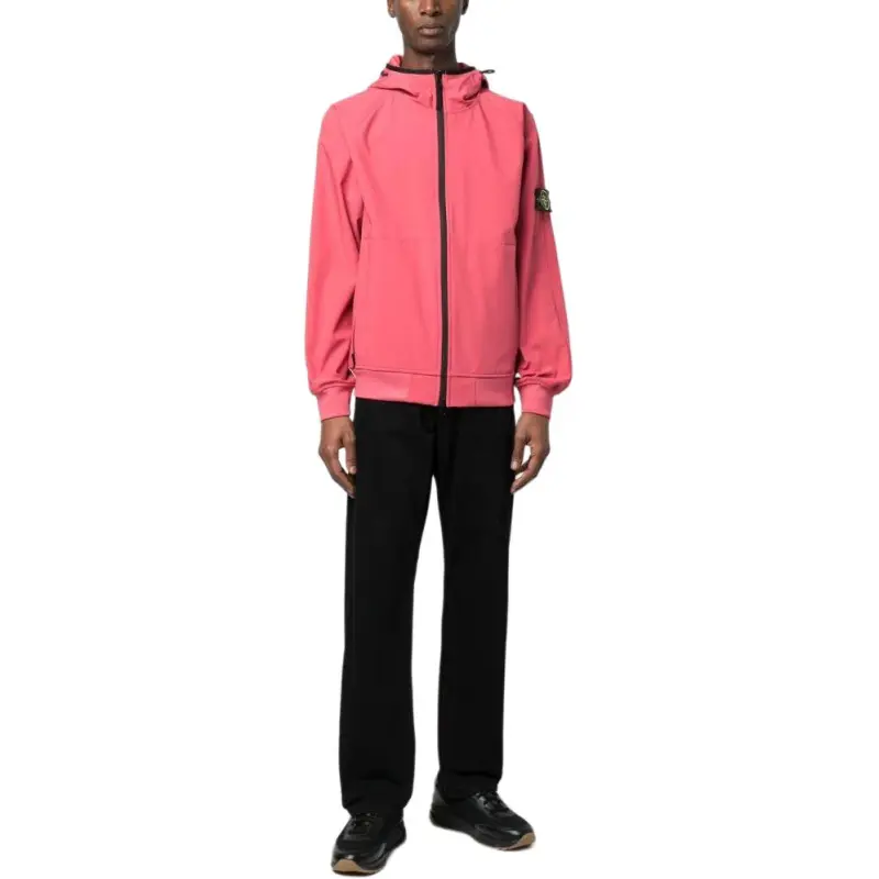 STONE ISLAND LIGHT SOFT SHELL R SERIES SOFT SHELL Jackets Coats Men's Fuchsia-4
