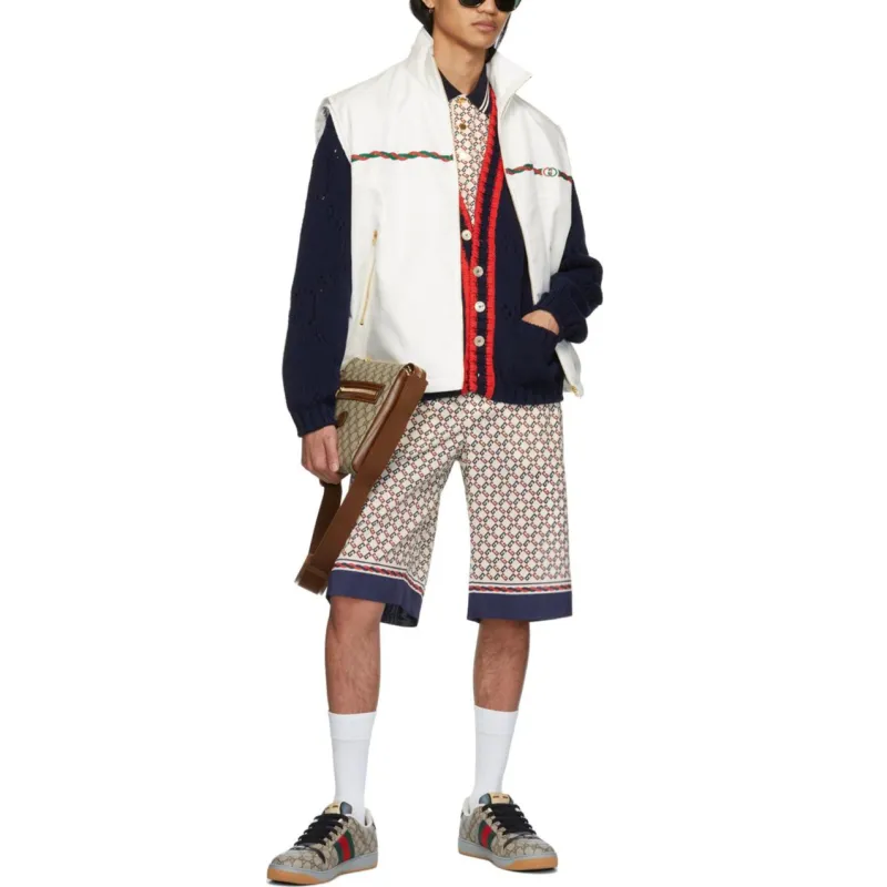 GUCCI Gg Embroidered Vest-4