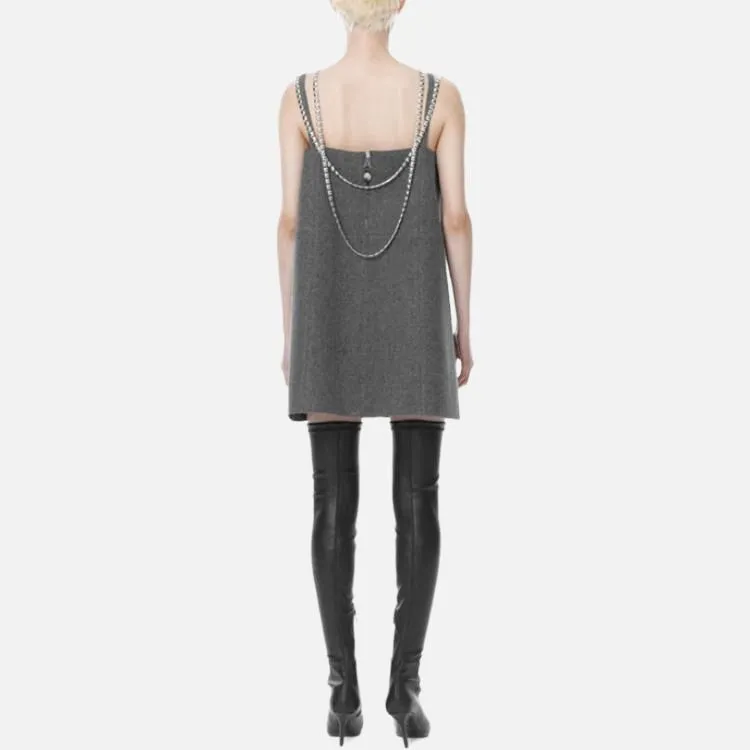 WE11DONE Sleeveless Dress Women's Gray-1