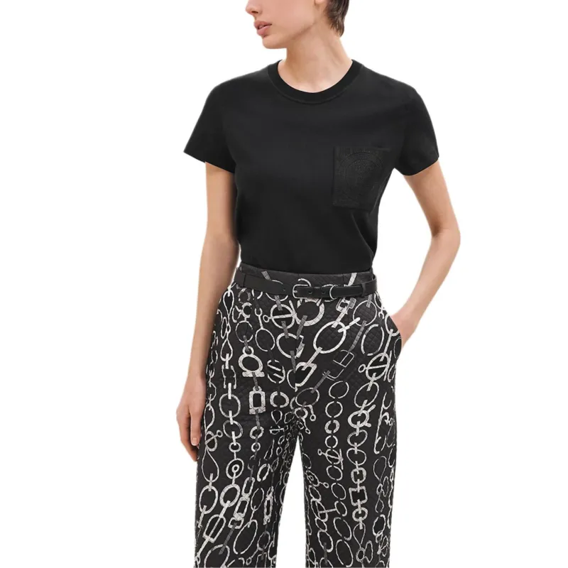 HERMES T Shirts Women's Black-1