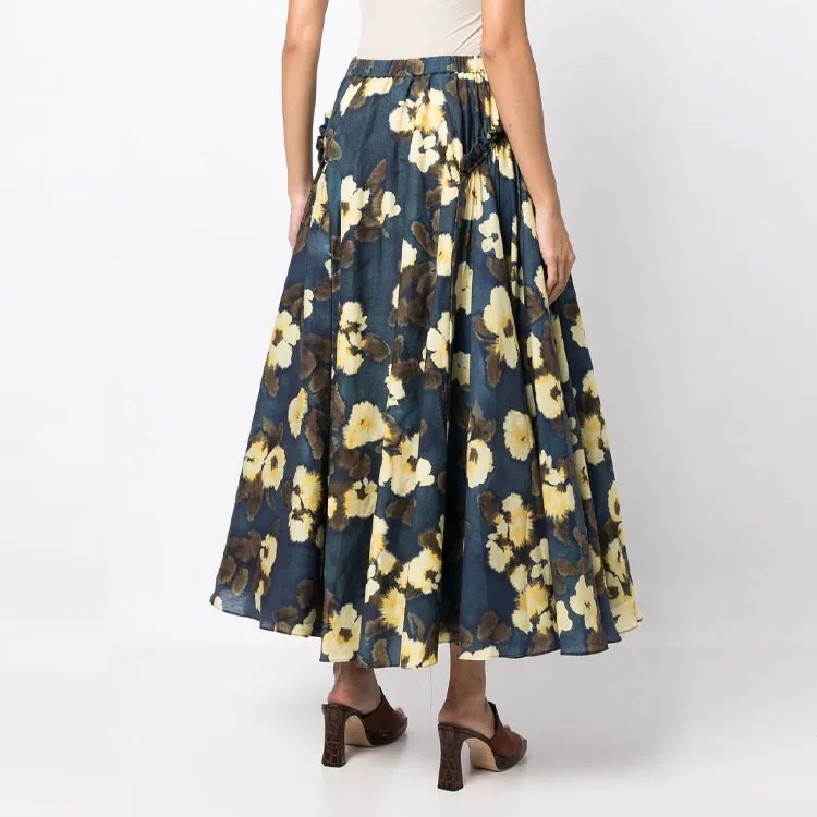 ACLER Casual Long Skirts Women's Dark Green-2