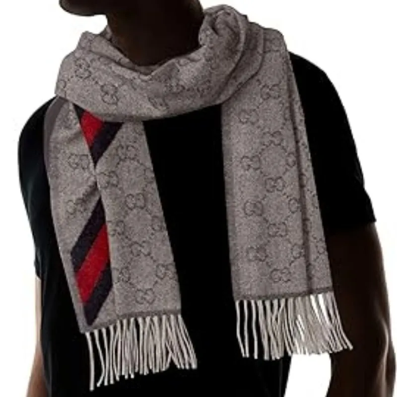 GUCCI Wool Logo Scarf-3