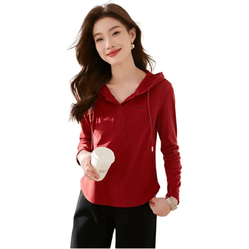 Mo Han Yi Mei T Shirt Women's Red-1