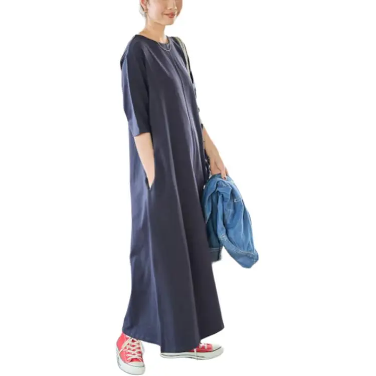 FREAK'S STORE Short Sleeved Dress Women's Marine Blue-1