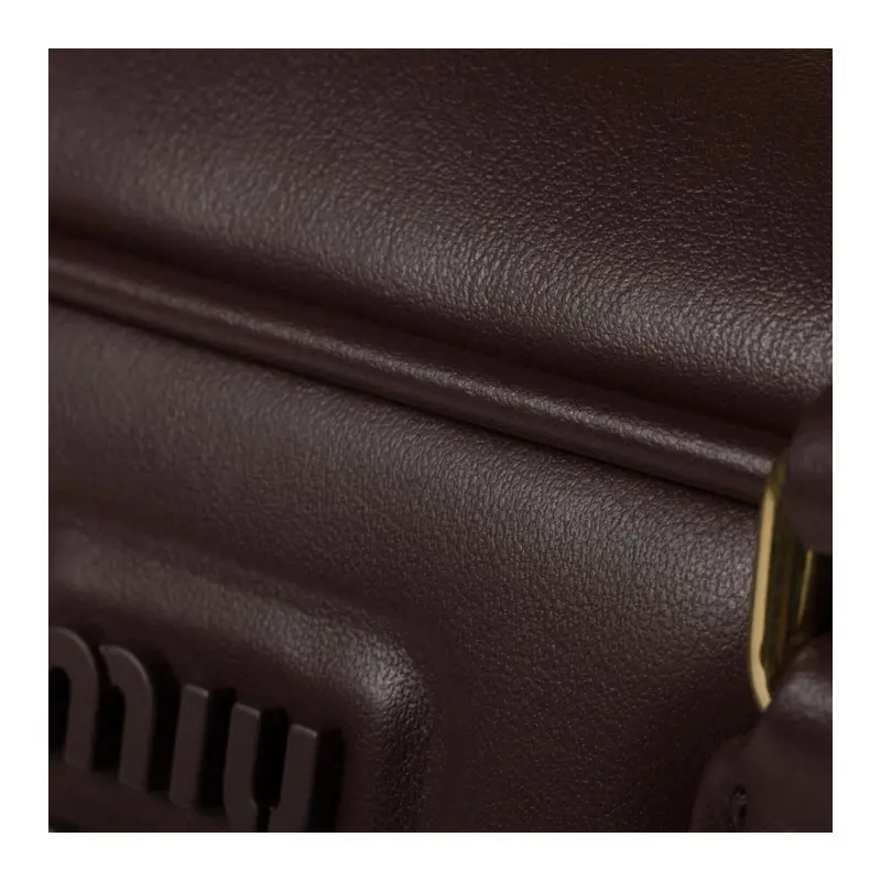 MIU MIU Arcadie Series Calfskin Bowling Bag, Shoulder Bag, Crossbody Bag, Handbag Tubas Women's Brown-4