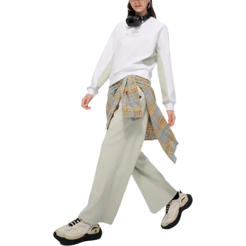 FILA FUSION Knitted Sports Pants Women's Turbulent Gray-2