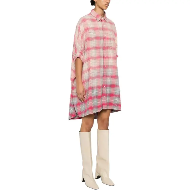 R13 Plaid-check Day Dress-3