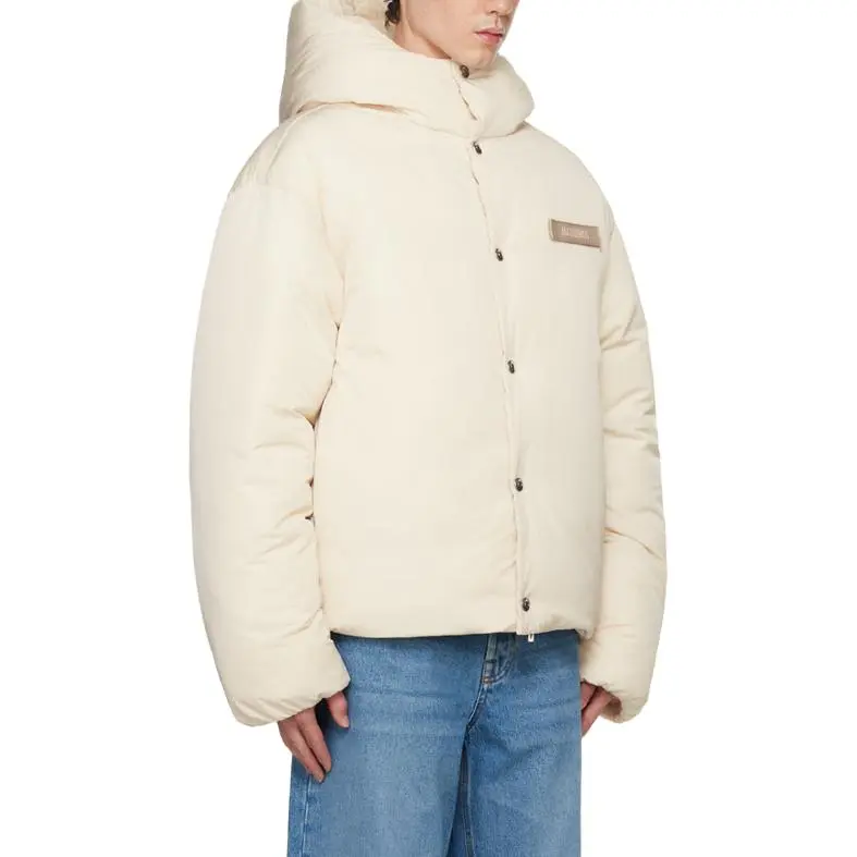 Jacquemus Logo Patch Padded Coat-3