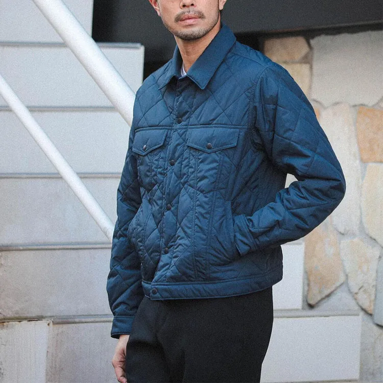 Beams Jackets Men Marine Blue-7