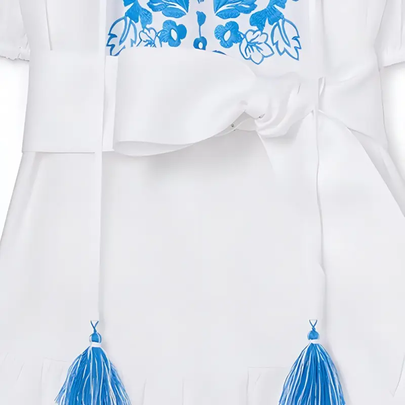 Kate Spade Floral embroidered Linen Mini Dress-5