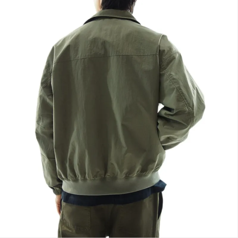 H&M Jackets Coats Men's Khaki Green-3