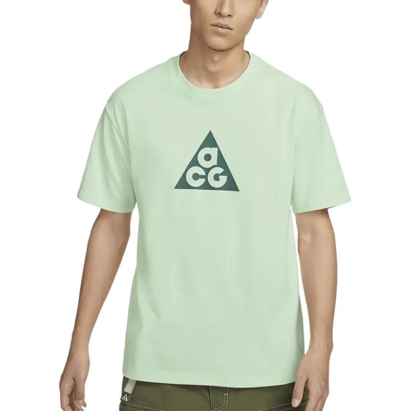 Nike T Shirts Men Green-2