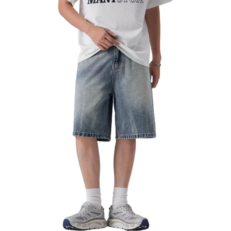 SNOW FLYING Denim Shorts Unisex-8