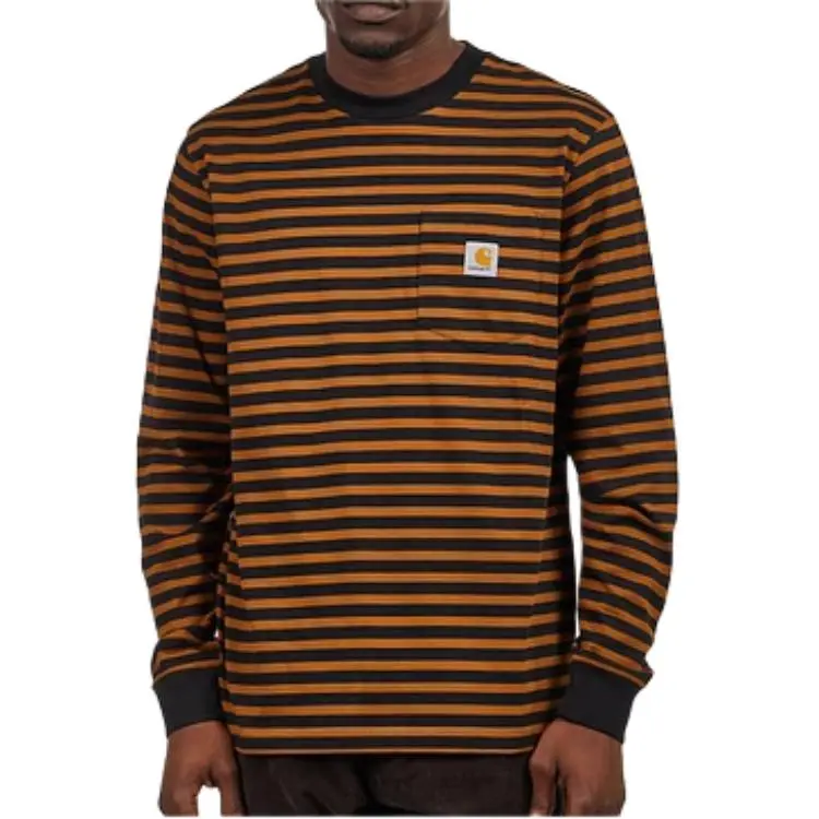 Carhartt WIP T Shirts Men Brown-2