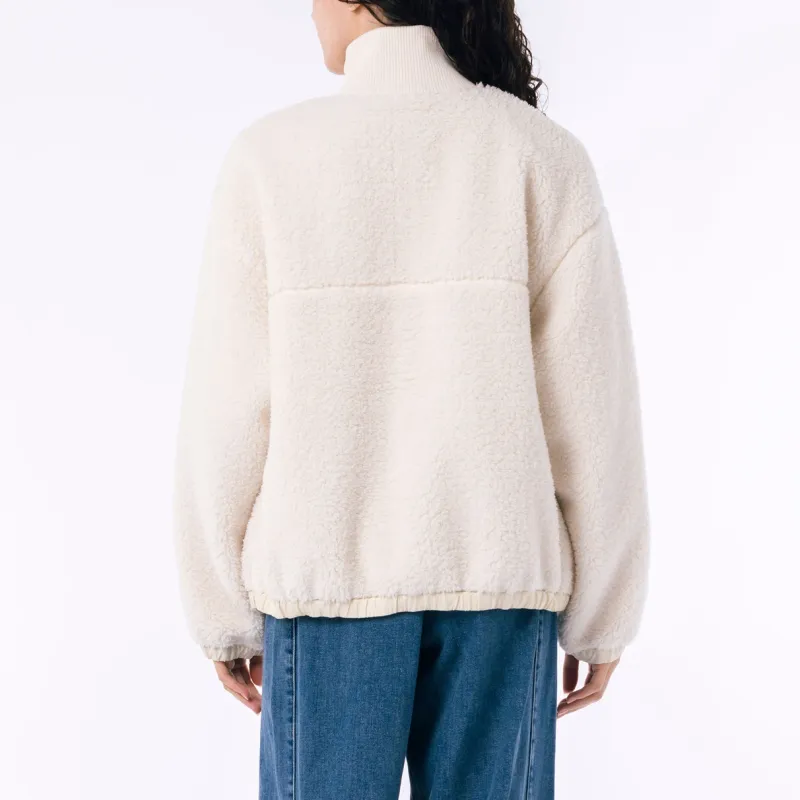 LACOSTE Velvet feel Coat Women's White-3