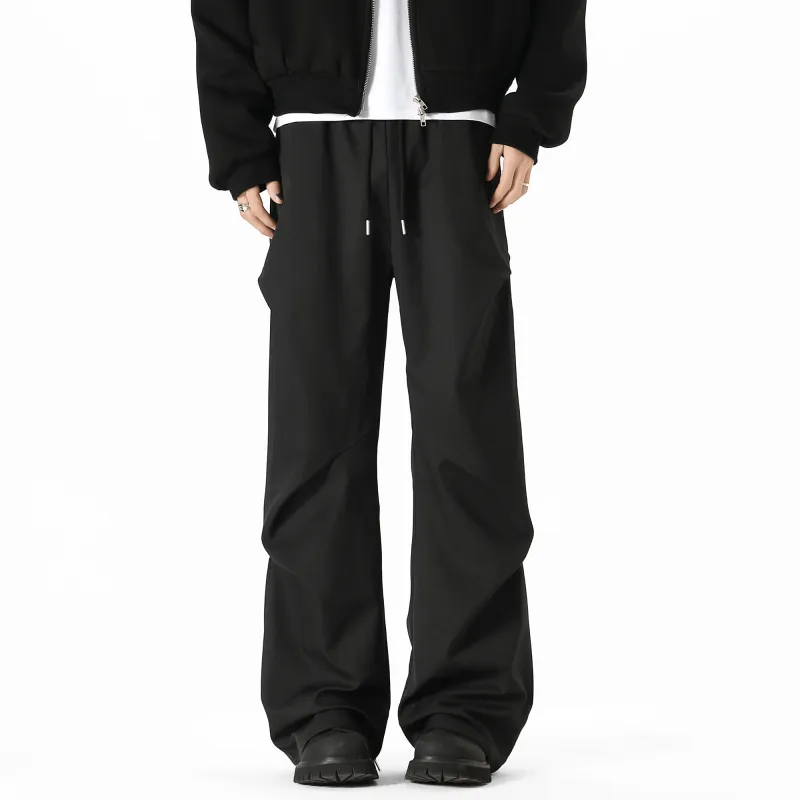 TESTUNG Casual Pants Unisex Black-5