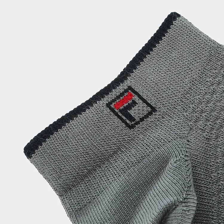 FILA Ankle Socks Men's 1 Pack Premium Gray-3