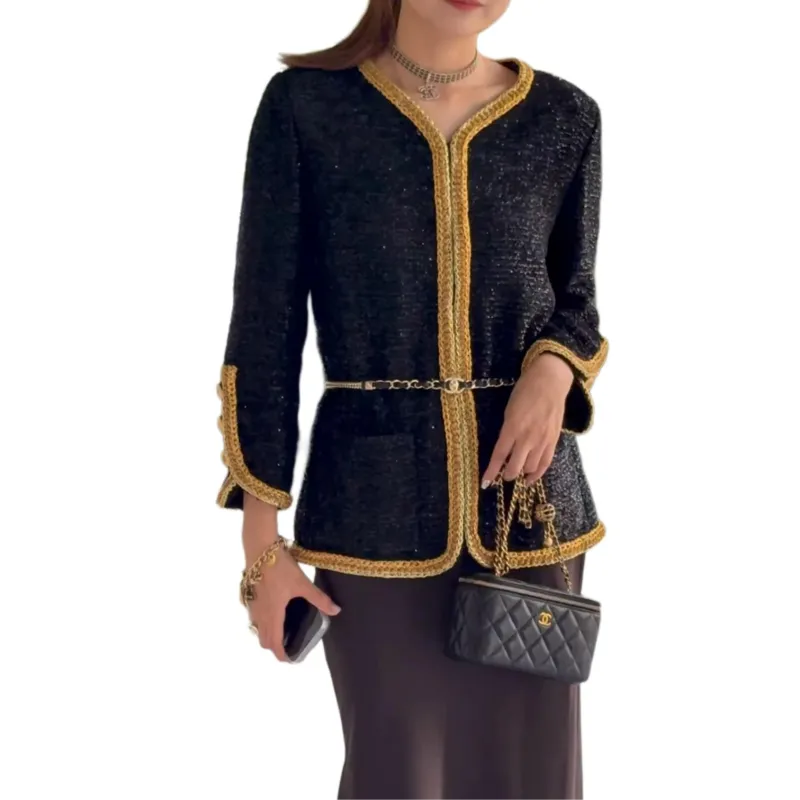 CHANEL SS22 Jacket Women's Black-2