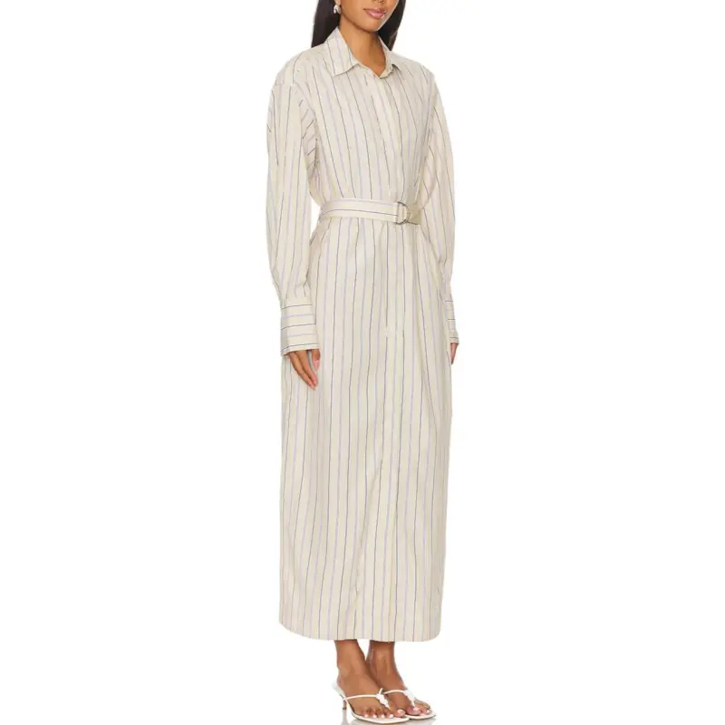 RAG&BONE Striped Belted Midi Dress-2