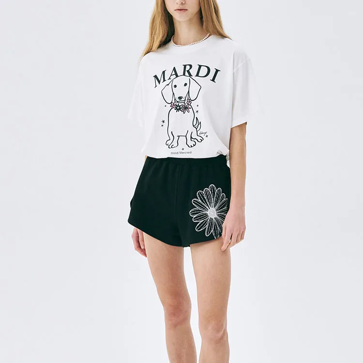 MARDI MERCREDI T Shirts Women's Ivory Pink-2