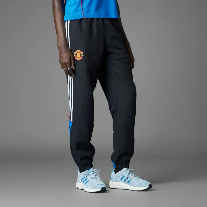 Adidas Manchester United Knitted Sweatpants Men's Black-2