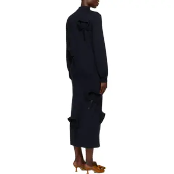 MOSCHINO Long Sleeved Dress Women's Dark Blue