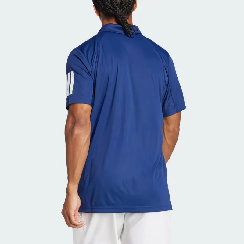 Adidas Tennis3 Stripes Polo Shirt Men's Dark Blue-1