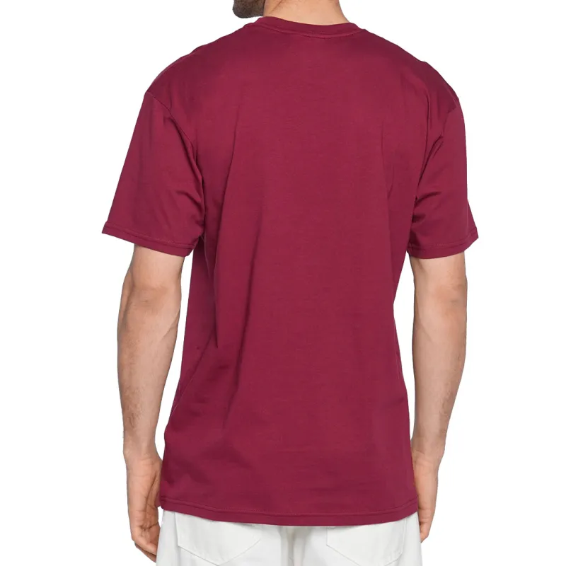 Vans T Shirts Men Burgundy-3