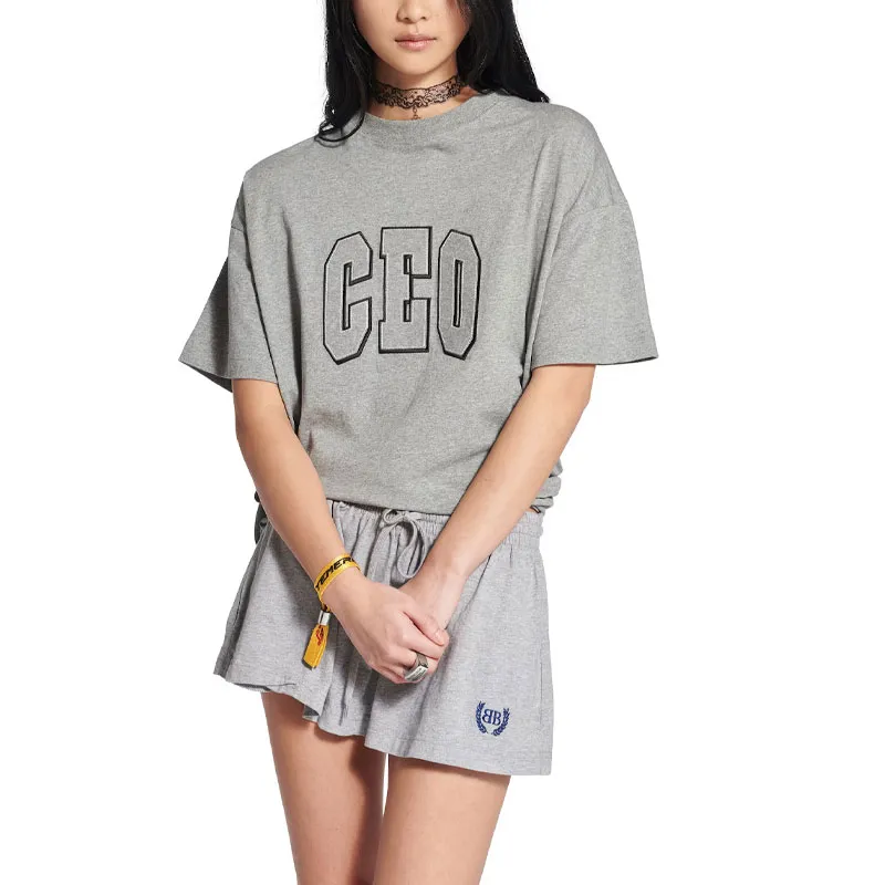 Balenciaga FW25 T Shirt Loose Fit Unisex Gray-2