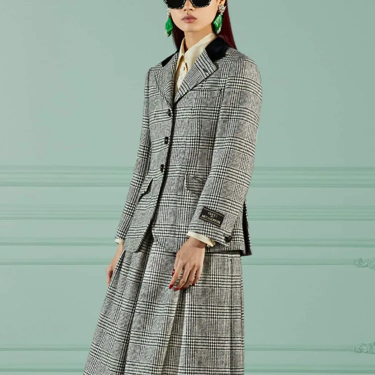 GUCCI Prince Of Wales Check Jacket-3