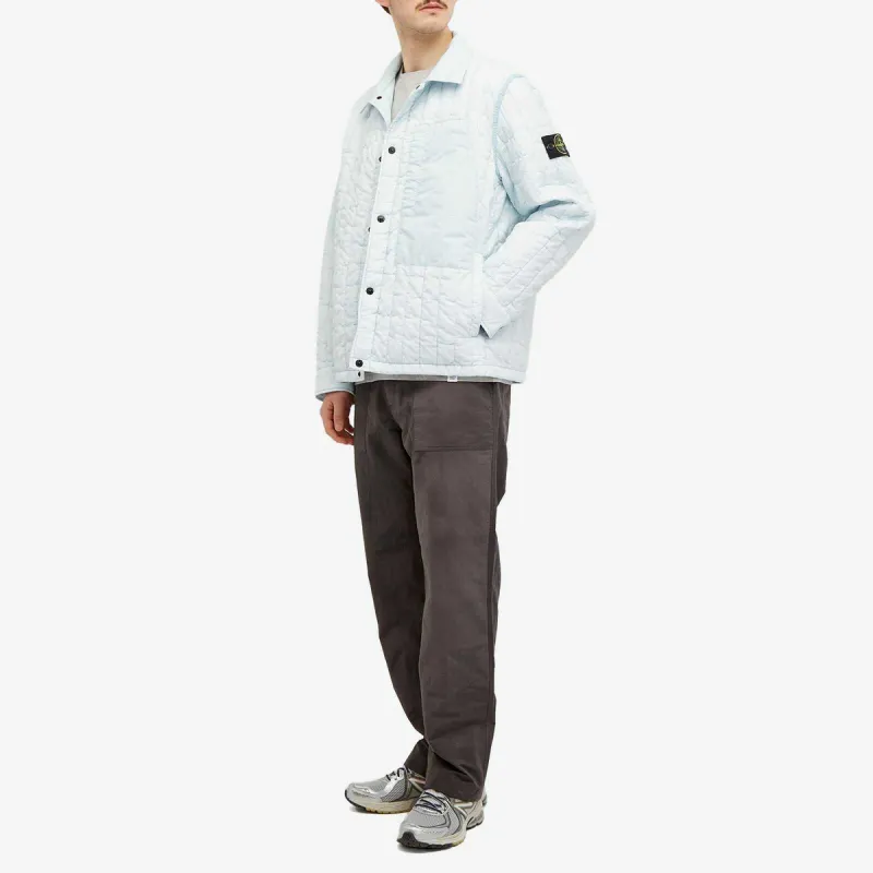 STONE ISLAND SS24 Jackets Coats Men's Ice Frost Blue-4