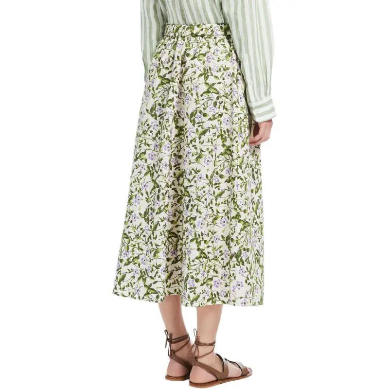 WEEKEND MaxMara Casual Long Skirt Women's Green-1