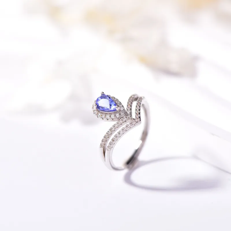 Fan Jingmu Tanzanite Rings Women's-2