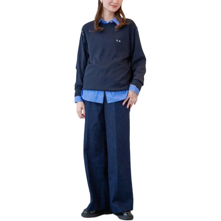 Anya Hindmarch X UNIQLO Anya Hindmarch Co brand Sweaters Women's Indigo-2