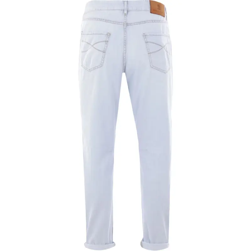 Brunello Cucinelli Logo embroidered Jeans-1