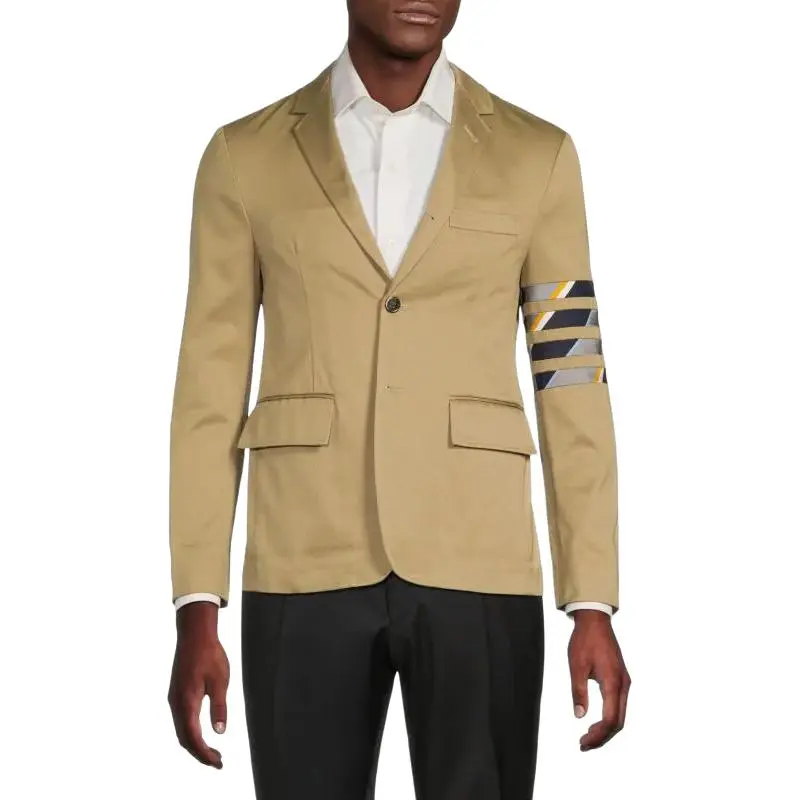 THOM BROWNE Business Suits Men Camel-1
