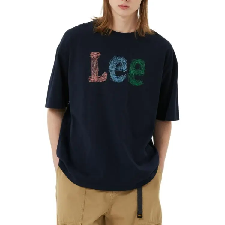 Lee T Shirts Unisex Marine Blue-3