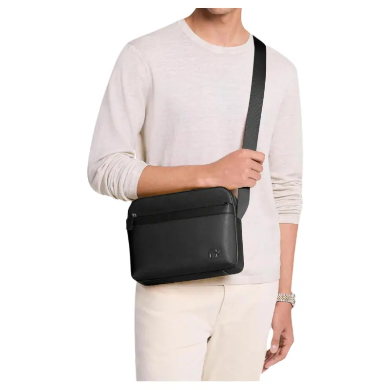 MICHAEL KORS COOPER Composite Material With Artificial Leather Shoulder Bag, Crossbody Bag Men's Black-2